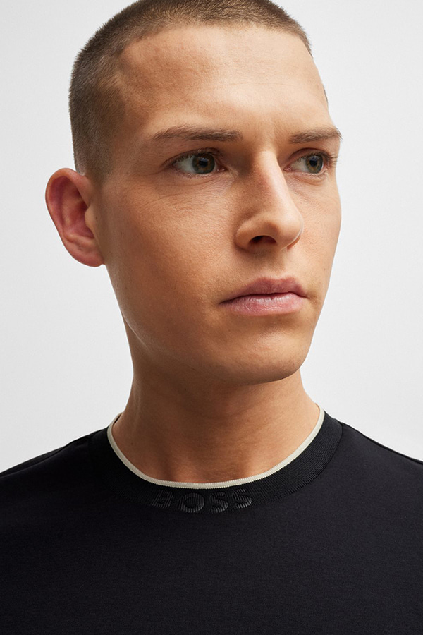 ΜΠΛΟΥΖΑ T-SHIRT BOSS - 001 ΜΑΥΡΟ